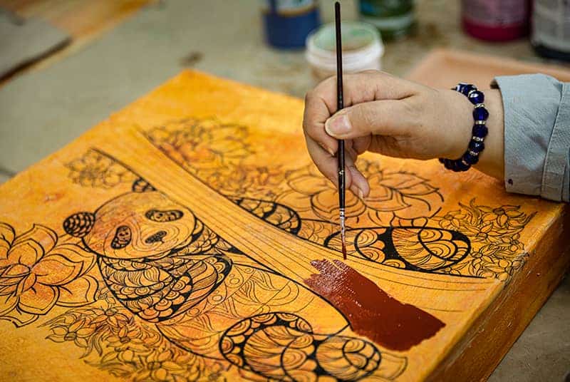 Kreativwerkstatt im Rahmen des Tagesstrukturangebots der Hilfeangebote für Erwachsene