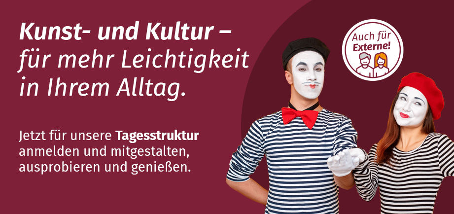 Banner Freizeitnahe Tagesstruktur für Erwachsene Kunst